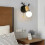 Nordic Wooden Deer Antler Wall Sconce with Pull Chain, E27, Black, No Bulb 10