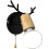 Nordic Wooden Deer Antler Wall Sconce with Pull Chain, E27, Black, No Bulb 1