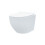 NES Home Nes Home White Modern Round WH Toilet Concealed Frame & Round Button Flush Plate 2