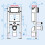 NES Home Nes Home White Modern Round WH Toilet Concealed Frame & Round Button Flush Plate 6