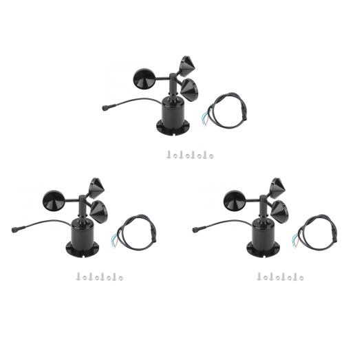 0-70M/S Wind Speed Sensor Signal Output Pulse Type Three Cups DC5-30V