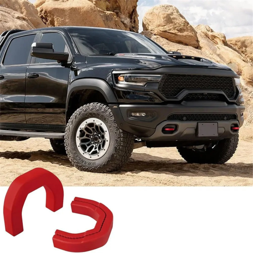 2pcs Car Front Tow Hooks Covers Hitch Cover for RAM 1500 2