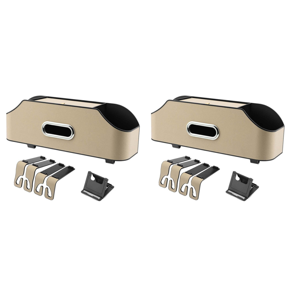 Car Headrest Backseat Organizer- Beige 4713376369027