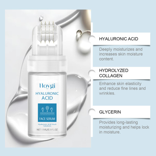 10 ml Essence à rouleau d'acide hyaluronique φ2,39 cm 2