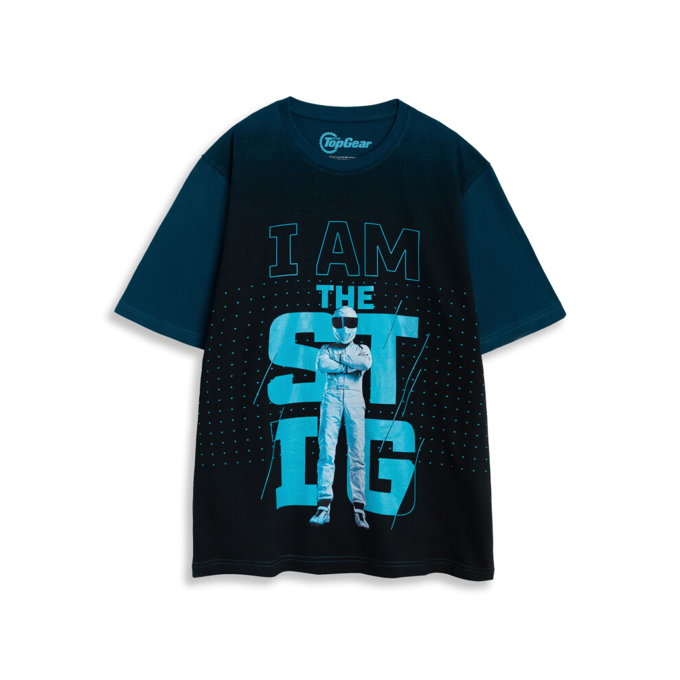 Top Gear Men's Blue (Large) Short Sleeved T-Shirt (Unisex )