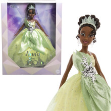 Muñeca Tiana de Mattel, Edición Coleccionista, 100 Años de Magia Disney, Inspirada en La Princesa y el Sapo