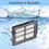 3PCS Hepa Filter for Plus 505 Combo Vacuum Cleaner 3