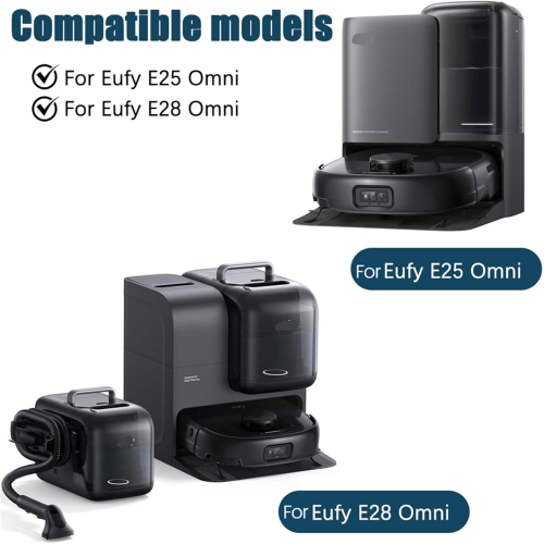 For E25 Omni / E28 Omni Main Side Brush Mop Roller Hepa Filter 2