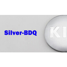 (56mm musta korkki-hopea-BDQ)4kpl 56mm 60mm 65mm logo auton pyörän keskinapakorkin vanteen asennusmerkki