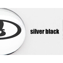 (68mm hopea korkki-LD hopea musta) 4kpl 3d 56mm 60mm uusi logo auton tunnus Pyörän keskinapakorkki Auto