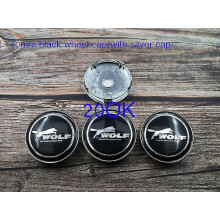 (WOLF 60 musta)4kpl 56mm 60mm 65mm 68mm auton keskipyörän napakorkki Automaattisen vanteen korjaus D-kannet