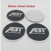 (56mm musta tarra2)4kpl 56mm 60mm 65mm 68mm Abt auton pyörän keskinapakorkki Tarran muotoilutarvikkeet