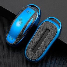(mallille 3 Y-sininen avainkotelo)Tpu Ter Car Remote Key Cover Case Laukku S H Fob Avaimenperä Tesla
