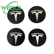 (Musta) Pyörän napakorkkisarja mallin 3 korkkiin Pyörän keskikannen suojuksen tunnus Tesla Model 3/X/S/Y