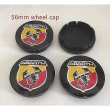 (56 mm pyörän korkki) 4 kpl 50 mm 56 mm 60 mm Abarth auton pyörän keskimmäinen napakorkki Kannet Tarra