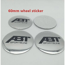 (60mm hopea 1)4kpl 56mm 60mm 65mm ABT auton pyörän keskinapakorkki Merkkimerkki tarra Muotoilutarvikkeet