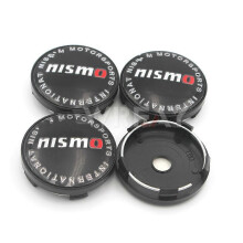 (Black-Cap-C) 4 kpl 56 mm Nismo Logo auton pyörän keskisuojus napakorkin tunnusmerkkitarra Nissanille
