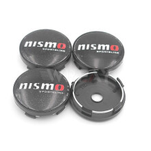 (Black-Cap-B) 4 kpl 56mm Nismo Logo auton pyörän keskisuojus napakorkin tunnusmerkkitarra Nissanille