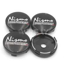 (Black-Cap-A)4kpl 56mm Nismo Logo auton pyörän keskisuojus napakorkin tunnusmerkkitarra Nissanille