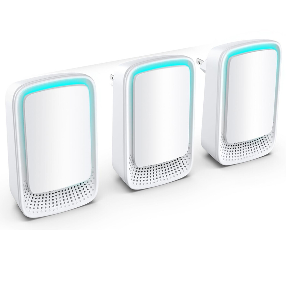 Air Ionizers for Home 3-Pack,Negative Ion Generator EU
