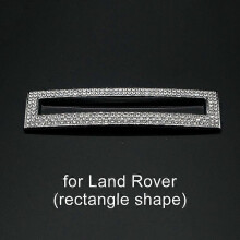 (Land Rover A) 3D Diamond auton ohjauspyörän metallitarra koristetarrat Bling tekojalokivi auto