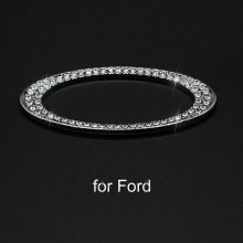 (Ford) 3D Diamond auton ohjauspyörän metallitarra koristetarrat Bling tekojalokivi auton sisätilat