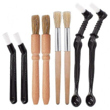 4pcs Wood Coffee Grinder Cleaning Brush & Nylon Espresso Brush