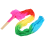 Colorful Dancing Silk Bamboo Long Fans Veils 1.8m 3