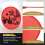 Foldable Round Fan-Red 6