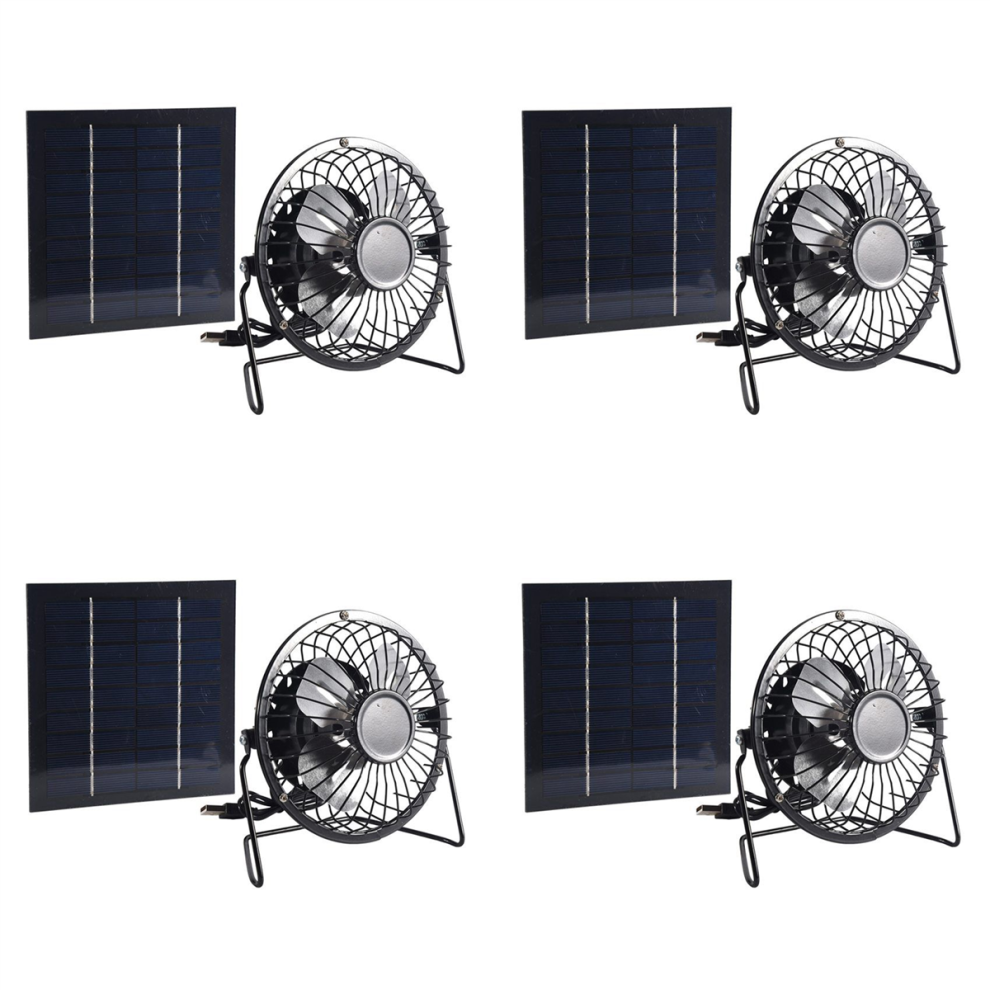 Mini Solar Panel Powered Ventilator Fan 5W 4 Inch Solar Exhaust Fan 4711749432996