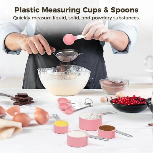 8 Pcs Measuring Cups And Measuring Spoons for Measuring Ingredients 2