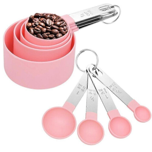 8 Pcs Measuring Cups And Measuring Spoons for Measuring Ingredients