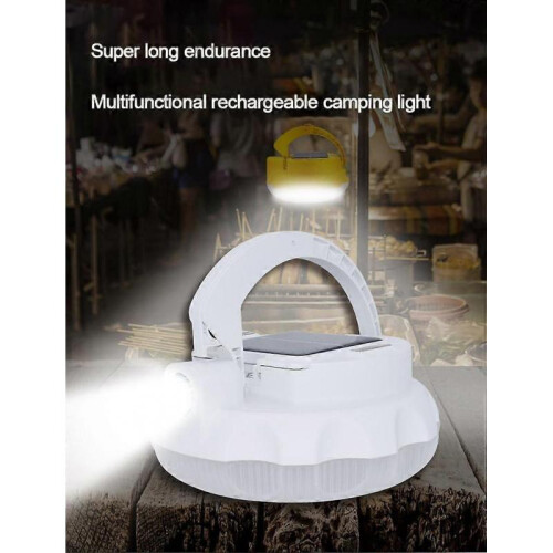 White LED Camping Light Rechargeable Light Outdoor Tent Lantern 2