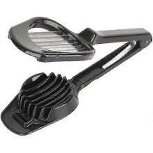 Egg Slicer Mushroom Tomato Fruit Cutter with Long Handle Slicer And Abs Multi-Function Kitchen Accessories Cooking Tools (Black)