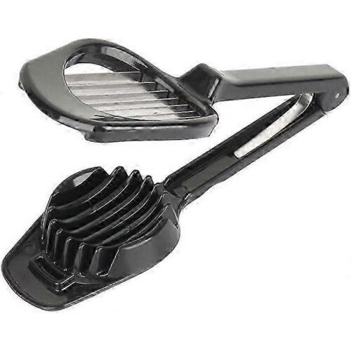 Egg Slicer Mushroom Tomato Fruit Cutter with Long Handle Slicer And Abs Multi-Function Kitchen Accessories Cooking Tools (Black)