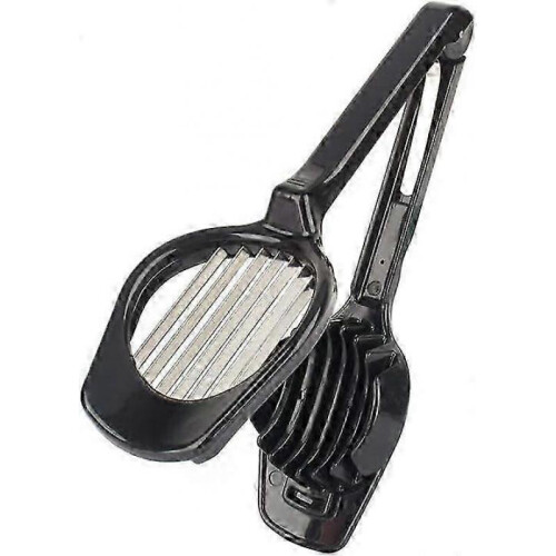 Egg Slicer Mushroom Tomato Fruit Cutter with Long Handle Slicer And Abs Multi-Function Kitchen Accessories Cooking Tools (Black) 2