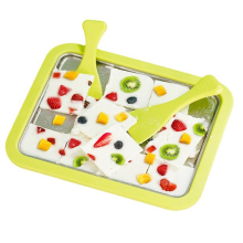 Ice cream frozen yogurt machine
Stainless steel fried ice tray
Fried yogurt machine