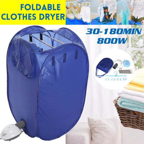 Electric Clothes Dryer Folding Travel with Accessories-EU Plug 1