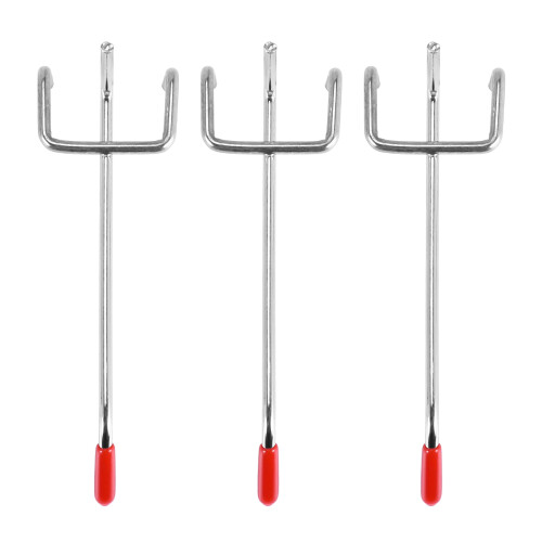 25Pcs 100Mm Pegboard Hooks Slat Wall Retail Display