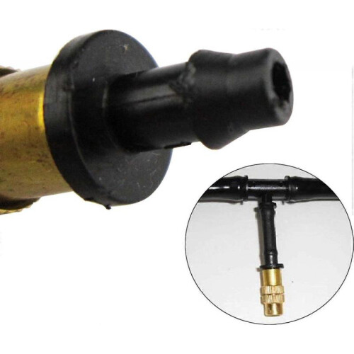 10 Pcs Adjustable Watering Sprayer,Adjustable Hole Thread Atomizer Nozzle Cooling Heads Nozzles Black for Gardening Tool 2