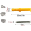 M6 Ceiling Wall Mount Hanging Hardware Fitting Set U-Shaped Hooks 3