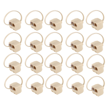 RJ11 6P4C 2 Way Outlet Telephone Jack Line Splitter Adapter Beige