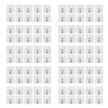 10 Packs Reusable Adhesive Hooks,Transparent Heavy Duty Wall Hooks