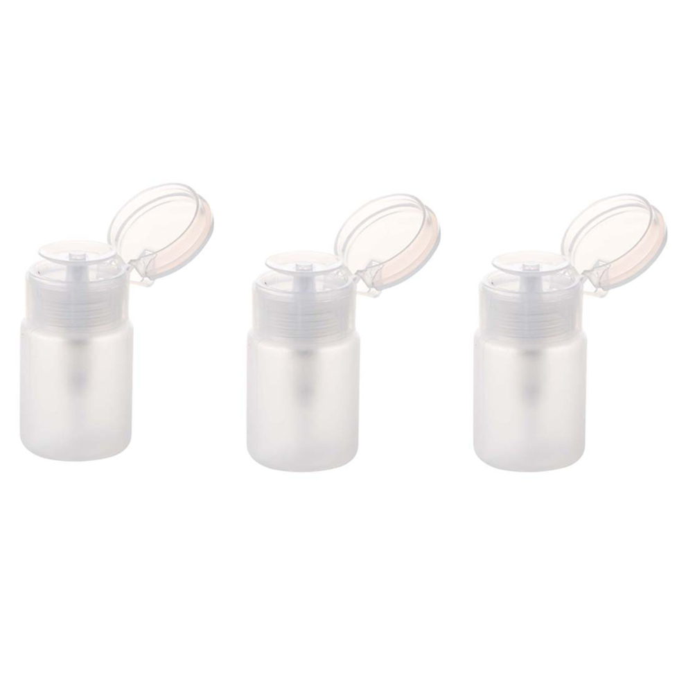 70ml Nail Art Makeup Polish Plastic Pump Dispenser Bottle Remover
