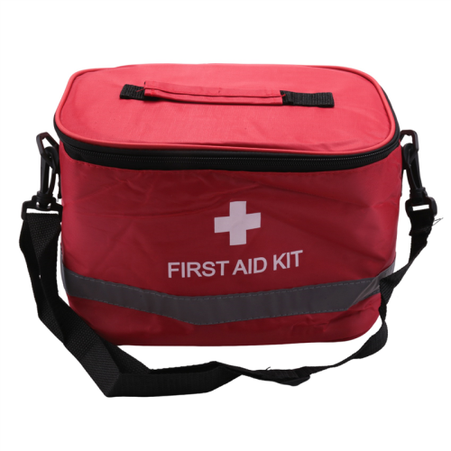 Emergency Survival Package Red Nylon Symbol Crossbody Bag 2