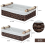 Storage Basket Wicker Baskets for Toilet Tank Top 2PCS 2