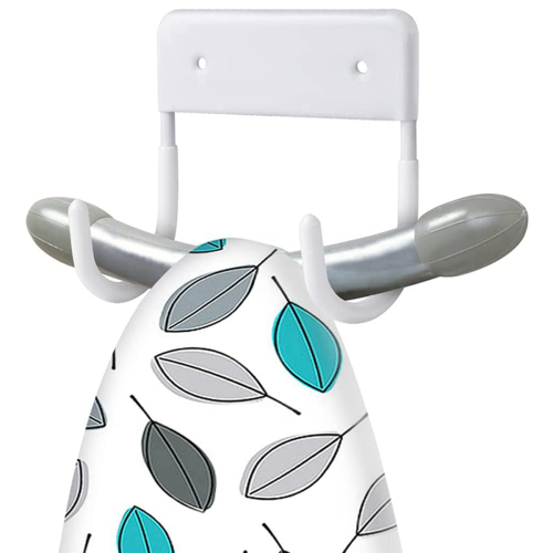 Wall Mounted Holder, Large & Small Ironing Board (Matte White) 2