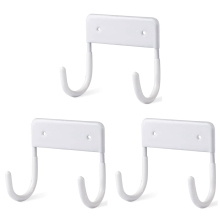 Wall Mounted Holder, Large & Small Ironing Board (Matte White)