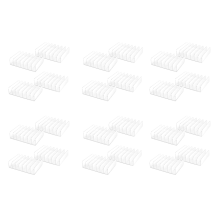 4 Pcs Clear Acrylic CD Holder with Tackable CD DVD Display Rack