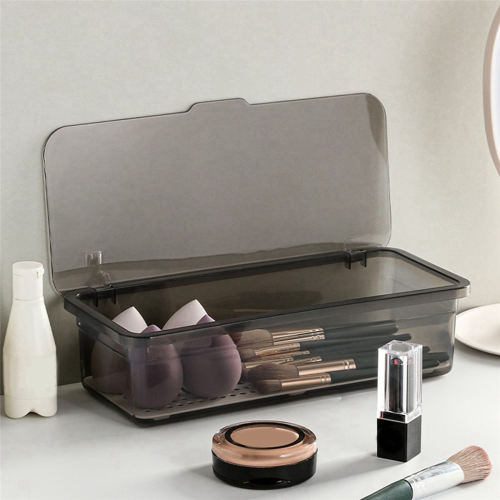 Flatware Tray, Utensil Storage with Lid Plastic Cutlery Tray, B 2
